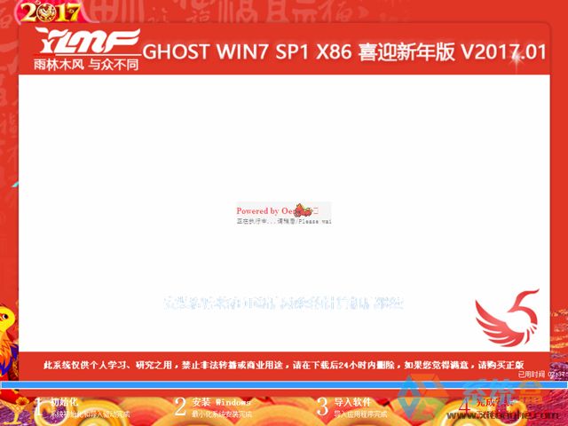 ľL GHOST WIN7 SP1 Ԫӭ°(32λ) 20171  ISORṩd