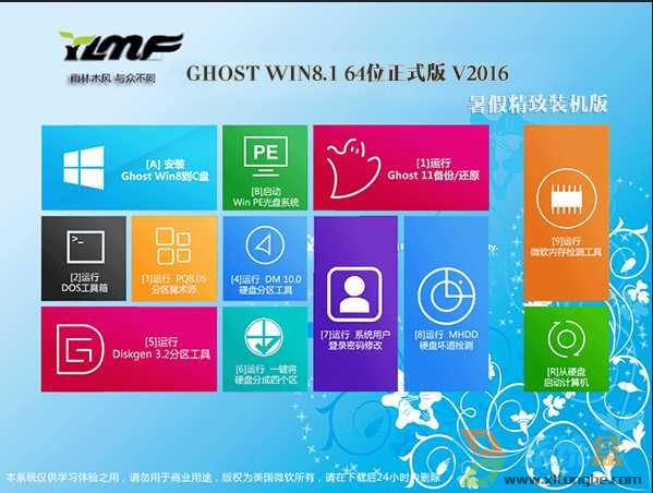 ľLWin8.1 Ghost X64(64λ)پbCV2016.06d