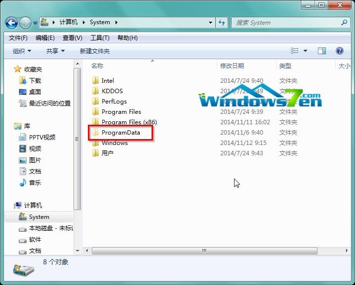 圖4 可以看到ProgramData文件夾